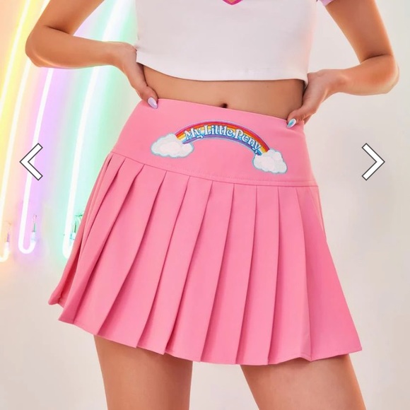 Dolls Kill Skirts Nwt Dolls Kill X My Little Pony Under The Rainbow Pleated Skirt Poshmark